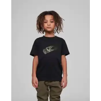 Çocuk Unisex Baskılı T-Shirt - Siyah