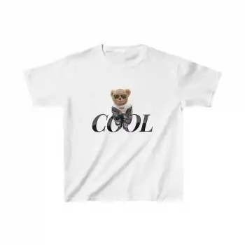 Unisex Çocuk Baskılı T-Shirt - Beyaz