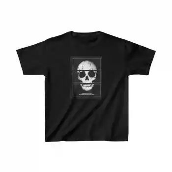 Unisex Çocuk Baskılı T-Shirt - Siyah