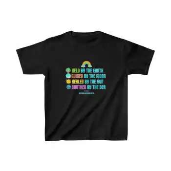 Unisex Çocuk Baskılı T-Shirt - Siyah