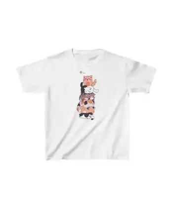 Çocuk Unisex Baskılı T-Shirt - Beyaz