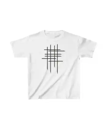Çocuk Unisex Baskılı T-Shirt - Beyaz
