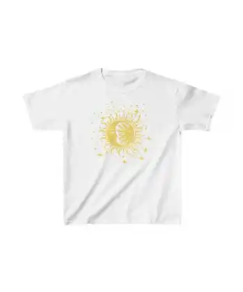 Çocuk Unisex Baskılı T-Shirt - Beyaz