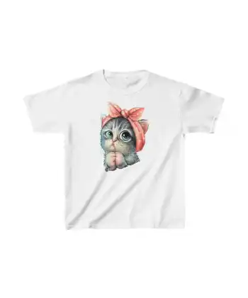 Çocuk Unisex Baskılı T-Shirt - Beyaz