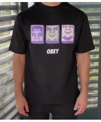 ERKEK Bisiklet Yaka Baskılı Oversize Kısa kol T-Shirt - Siyah