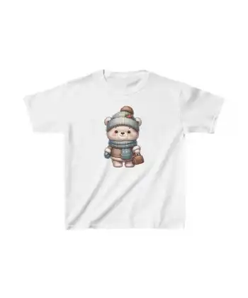 Unisex Çocuk Baskılı T-Shirt - Beyaz