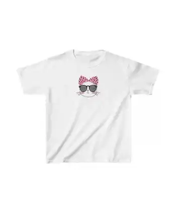 Unisex Çocuk Baskılı T-Shirt - Beyaz