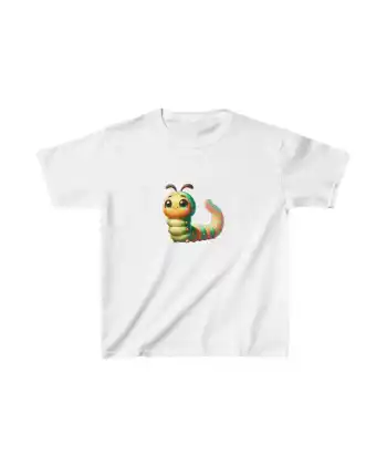 Unisex Çocuk Baskılı T-Shirt - Beyaz