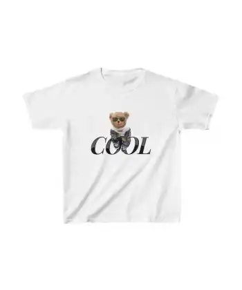 Unisex Çocuk Baskılı T-Shirt - Beyaz