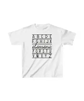 Unisex Çocuk Baskılı T-Shirt - Beyaz
