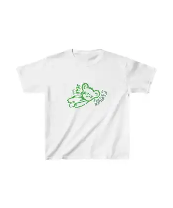 Unisex Çocuk Baskılı T-Shirt - Beyaz