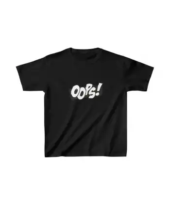 Unisex Çocuk Baskılı T-Shirt - Siyah