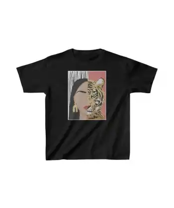 Unisex Çocuk Baskılı T-Shirt - Siyah