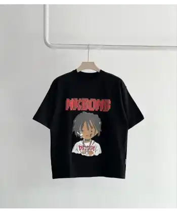 Unisex Çocuk Baskılı T-Shirt - Siyah