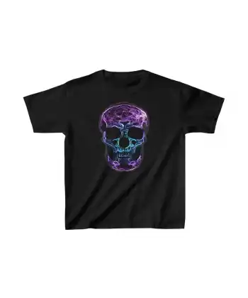 Unisex Çocuk Baskılı T-Shirt - Siyah