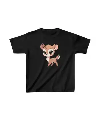 Unisex Çocuk Baskılı T-Shirt - Siyah