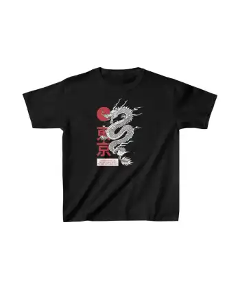 Unisex Çocuk Baskılı T-Shirt - Siyah