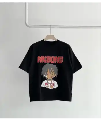 Unisex Çocuk Baskılı T-Shirt - Siyah