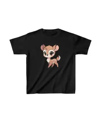 Unisex Çocuk Baskılı T-Shirt - Siyah