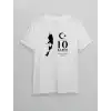 10 Kasım Atatürk Baskılı T-shirt - Beyaz