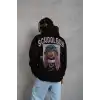 Erkek SCHOOL BOY Baskılı Kapüşonlu Sweat - Siyah