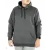 Erkek Uzun Kol Kapşonlu Basic Sweatshirt hoodie - Füme