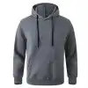 Erkek Uzun Kol Kapşonlu Basic Sweatshirt hoodie - Füme