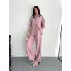 Gömlek Pantolon ikili Takım - Toz Pembe