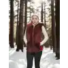 Kadın Kolsuz Hakiki Yelek - Fuşya