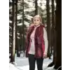 Kadın Kolsuz Hakiki Yelek - Fuşya