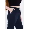 Kadın Tam Kalıp Basic Eşofman Pantolon - Lacivert