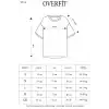 Unisex Düz Biskilet Yaka Oversize T-shirt - Bej