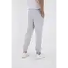 Unisex Kışlık Üç İplik Lastikli Eşofman Pantolon - Gri