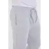 Unisex Kışlık Üç İplik Lastikli Eşofman Pantolon - Gri
