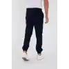 Unisex Kışlık Üç İplik Lastikli Eşofman Pantolon - Lacivert