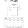 Unisex Ön ve Kol Baskılı Oversize T-shirt - Siyah