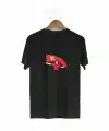 1 Mayıs Emek ve Dayanışma Bayraklı Emekçi Baskılı Bisiklet Yaka T-shirt - Siyah