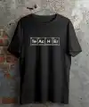 24 Kasım Kimya Öğretmeni Hediyesi Baskılı Bisiklet Yaka T-shirt - Beyaz