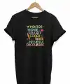 24 Kasım Öğretmenler Günü Hediye Temalı Oversize Bisiklet Yaka T-shirt - Siyah