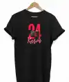 24 Kasım Öğretmenler Günü Öğretmen Hediyesi Baskılı Oversize T-shirt - Siyah