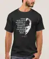 24 Kasım Öğretmenler Günü Temalı Baskılı Bisiklet Yaka T-shirt - Siyah