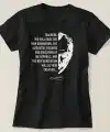 24 Kasım Öğretmenler Günü Temalı Baskılı Bisiklet Yaka T-shirt - Siyah