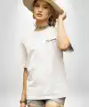 30 Ağustos Zafer Bayramı Atatürk Temalı Oversize Bisiklet Yaka T-shirt - Beyaz