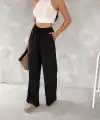 Ayrobin Oversize Kadın Pantalon - Siyah