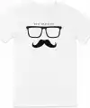 Babalar Günü Hediye Baba Temalı Baskılı Oversize Bisiklet Yaka T-shirt - Beyaz