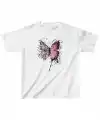Çocuk Kız Baskılı T-Shirt - Beyaz