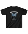 Çocuk Kız Baskılı T-Shirt - Siyah