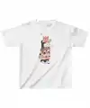 Çocuk Unisex Baskılı T-Shirt - Beyaz