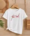 Çocuk Unisex Baskılı T-Shirt - Beyaz
