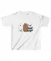 Çocuk Unisex Baskılı T-Shirt - Beyaz